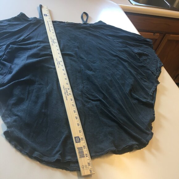 Urban Outfitters + We The Free Oversized Top Small Black Flowy Open Back Boho - Picture 7 of 9